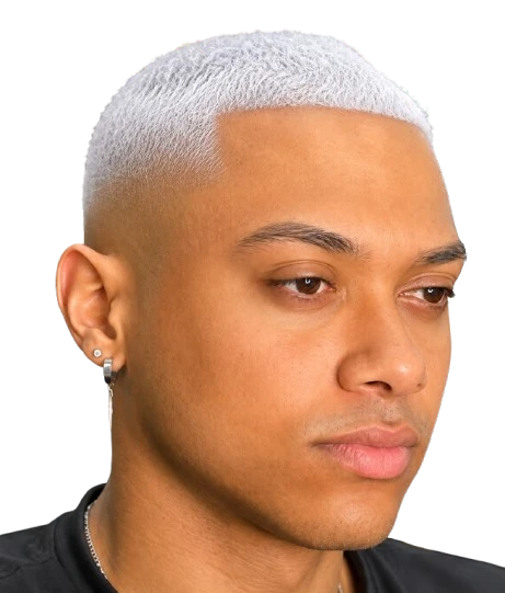 Tapper fade com acabamento à tesoura