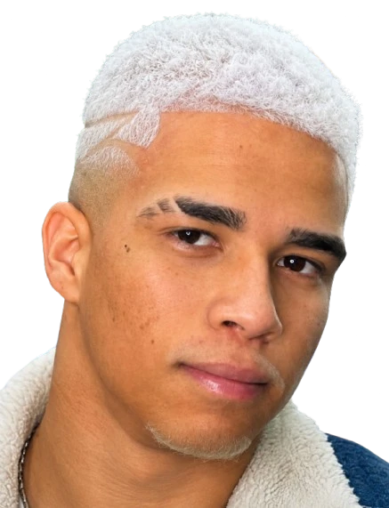 Corte degradê com barba degradê